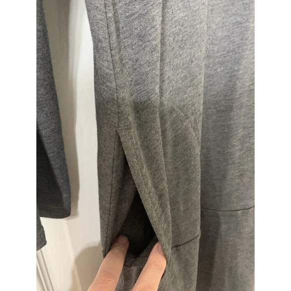 J Jill Purejill Luxe Tencel Shift Dress Gray Size Medium Has Pockets Soft (B5) - Picture 2 of 7